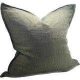 Linen Cushion Cover Dusty Olive 550x550mm