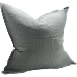 Linen Cushion Cover Blue Grey 550x550mm
