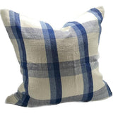 Linen Cushion Cover Ivory / Denim / Blue 550x550mm