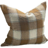 Linen Cushion Cover Tobacco 550x550mm