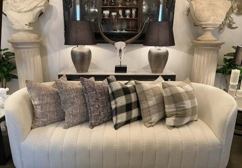 Linen Cushion Cover Black 550x550mm SC9066