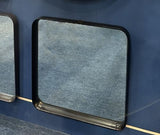 Black Oak Square Framed Mirror 800x800mm