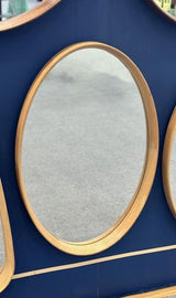 Natural Oak Oval Framed Mirror 630x800mm