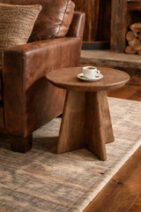 Side Table Walnut 500x500x450mm