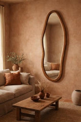 Squiggle Mirror Walnut 520x1500x30mm