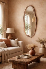 Squiggle Mirror Walnut 520x1500x30mm UH5010