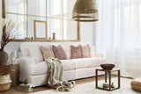 Bruno Large Cord Sofa 4 Seater withcushions Ivory