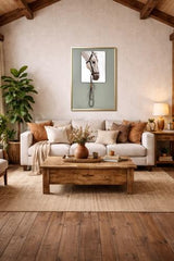 White Horse with Reins Canvas 900x1200mm