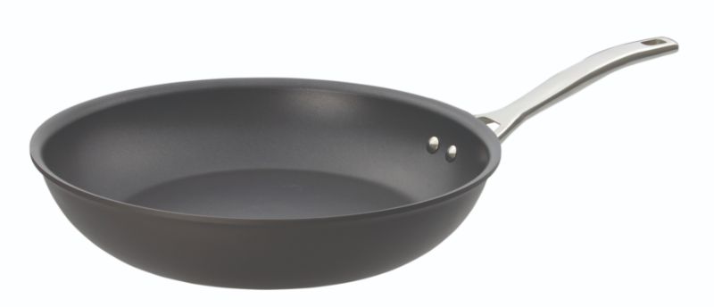 30cm Pyrolux Induction HA+ Frypan with non-stick surface, stainless steel handles, perfect for healthy cooking on all cooktops.