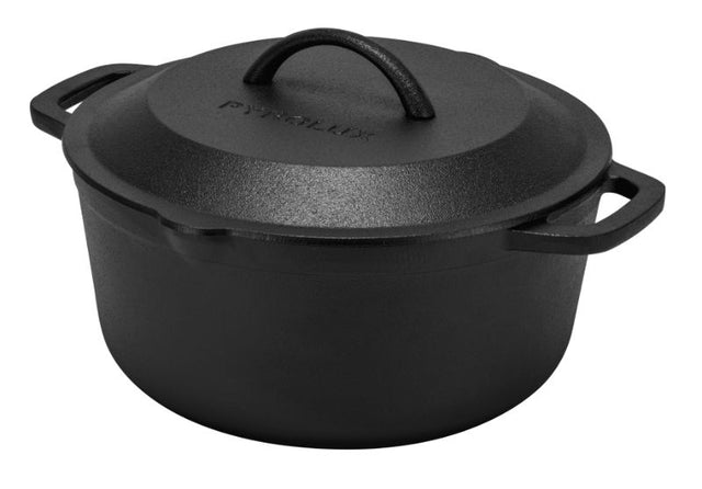 Heavy-duty 26cm Pyrolux Pyrocast casserole pot with 4.7L capacity, perfect for hearty meals and versatile cooking.