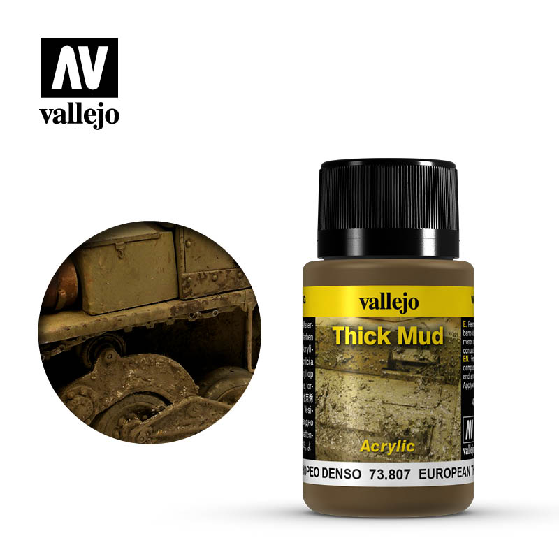 Vallejo - Weathering Effects - European Thick Mud 40 ml - Model Paint