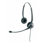 Jabra GN2125 stereo headset with quick disconnect, binaural design, and noise-cancelling for clear communication in busy environments.