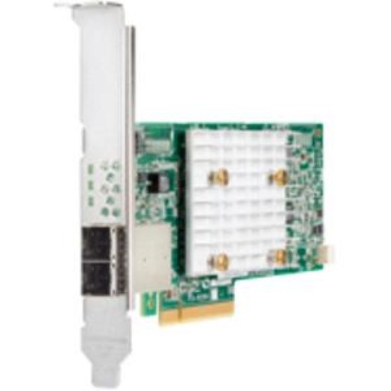 HPE Smart Array E208e-p SR Gen10 Controller with 12Gb/s SAS, PCIe 3.0, and RAID support for external storage solutions.