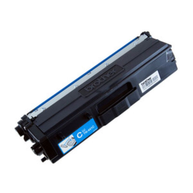 Cyan Brother TN441C toner cartridge, standard yield, prints up to 1,800 pages, perfect for vibrant, high-quality prints.