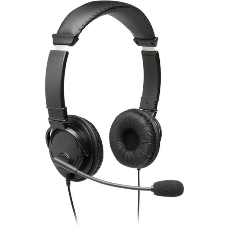 Kensington Hi-Fi Headphones with Mic - Stereo - Mini-phone (3.5mm) - Wired - Ove