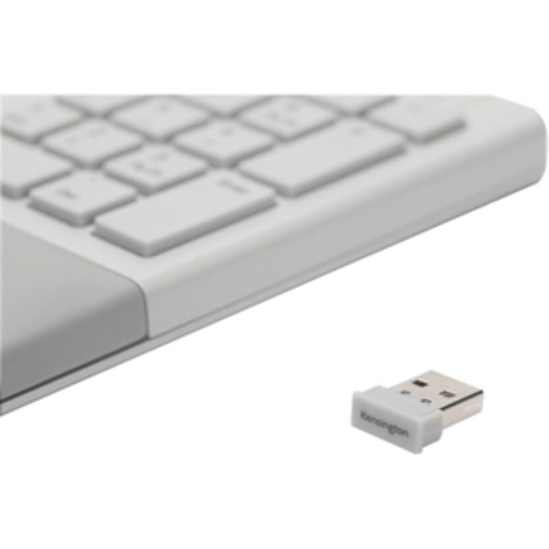 Kensington Pro Fit Ergo Wireless Keyboard and Mouse-Gray - Retail - USB Wireless