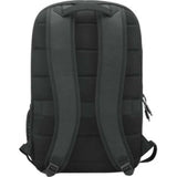 Lenovo Essential Backpack in black, designed for 16-inch notebooks, features padded protection and multiple storage pockets.