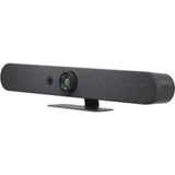 Logitech Rally Bar Mini: compact video conferencing camera with 4x zoom, 30 fps, AI features, and USB 3.0 connectivity.