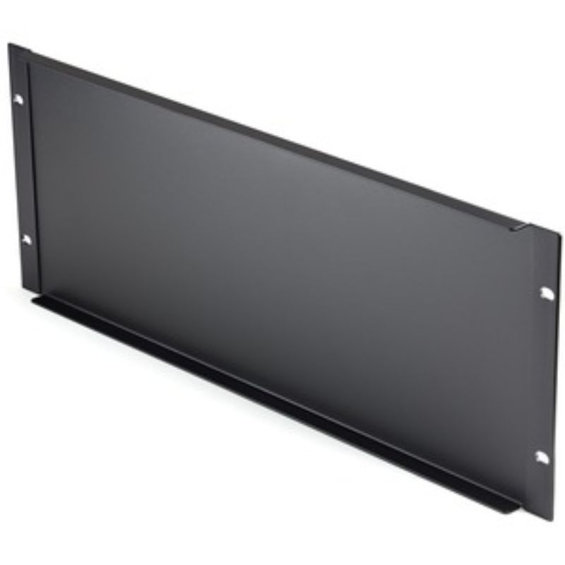 StarTech.com 4U Blank Panel - Cold Rolled Steel - Black - 4U Rack Height - 1 Pac