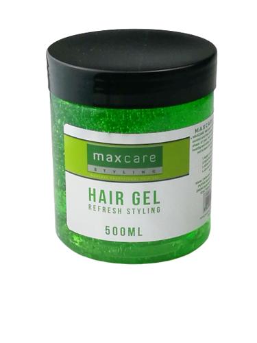 Maxcare Hair Gel Refresh Styling Green 500ml - Pack of 24