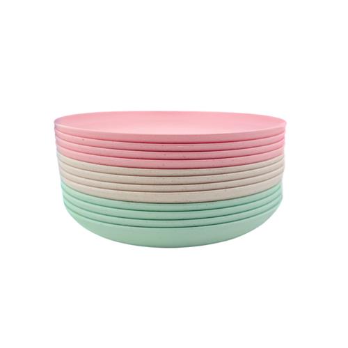 Max Brand Mixed Pastel Colour Plates 20cm - Pack of 12