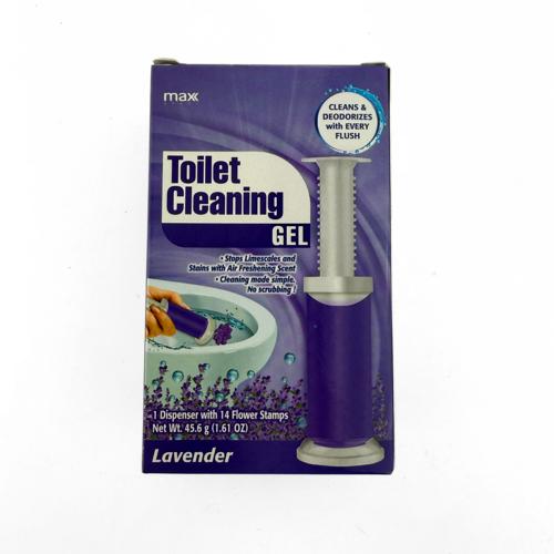 Max Brand Toilet Cleaning Gel Discs Lavender 46g - Pack of 24