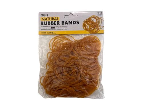 Max Brand Natural Rubber Band Clear Yellow 38mm  80gms - Pack of 12