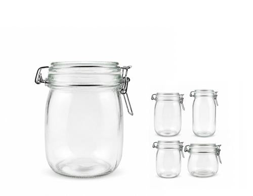 Max Brand Clip Top Glass Jar 750ml - Pack of 24