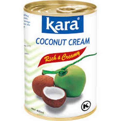 Carton x 24 - COCONUT CREAM RICH & CREAMY 25% FAT EASY OPEN CAN KARA 400ML