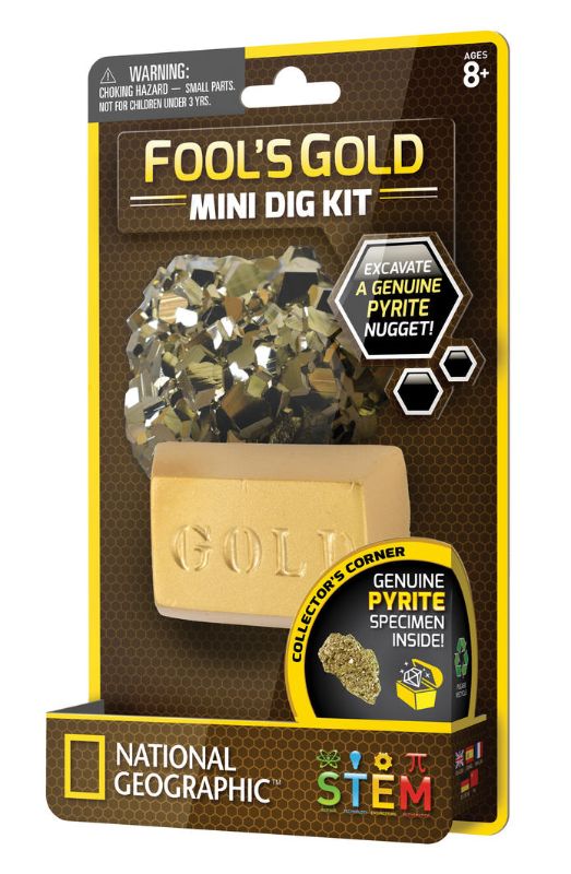 Carded Fools Gold Mini Dig Kit - National Geographic