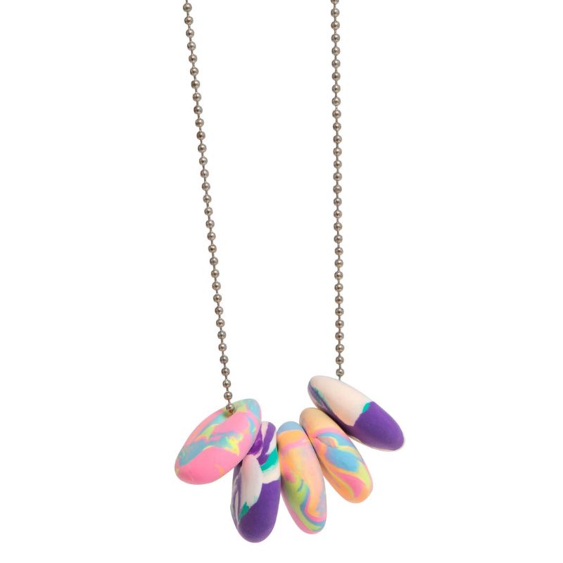 Jewellery Design Kit featuring vibrant polymer clay and tools for crafting custom necklaces for all skill levels.