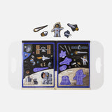 Colorful magnetic space-themed playset for imaginative kids to build rockets and planets, promoting learning through fun play.