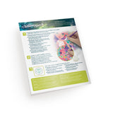 Colorful marine scene paint-by-number kit for all skill levels featuring pre-printed canvas, paints, and brushes.