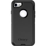 OtterBox Defender Case for iPhone 7/8 in black, featuring rugged protection, durable materials, and a convenient belt clip.