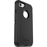 OtterBox Defender Carrying Case for iPhone 7/8 in black, featuring drop-resistance, dust-resistance, and a secure belt clip.