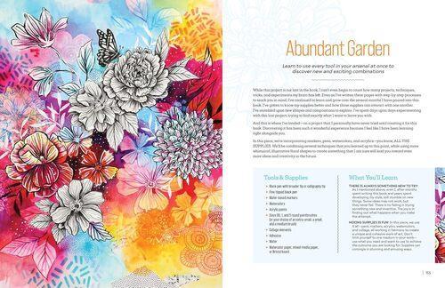 Funky Florals - by Megan Wells - Hardcover