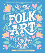 Modern Folk Art Coloring Book - by Dawn Nicole Warnaar - Paperback