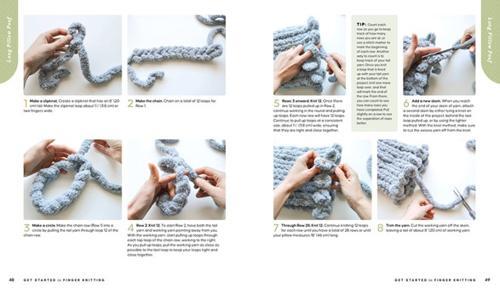 Get Started in Finger Knitting - Craft Book - by Sabrina-Rose Benedict Paperback