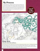 Magnificent Manga Coloring Book - by Sara Stedner - Paperback