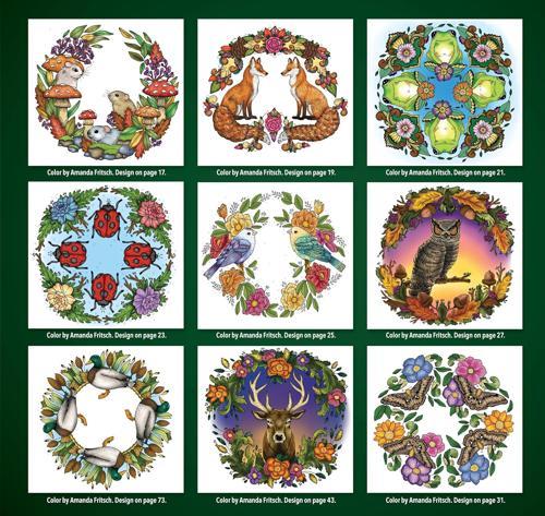 Forest Mandalas Coloring Book - by Nanna Rosengren - Paperback