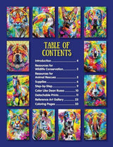 Pop Art Animals Coloring Book - by Dean Russo - Paperback