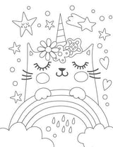 Silly Caticorns Coloring Book - Paperback