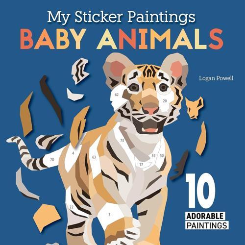 My Sticker Paintings Baby Animals - Nature Book - by Logan Powell - Paperback