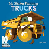 My Sticker Paintings Trucks - Children's Book - by Logan Powell - Paperback
