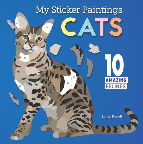 My Sticker Paintings Cats - Children's Book - by Logan Powell - Paperback