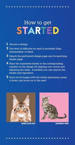 My Sticker Paintings Cats - Children's Book - by Logan Powell - Paperback