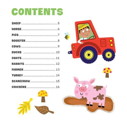 First Fun Sticker Painting Farm Animals - Nature Book - by Edward Miller