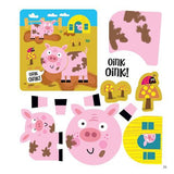 First Fun Sticker Painting Farm Animals - Nature Book - by Edward Miller