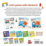 First Fun Sticker Painting Trucks and Tractors - Art Book - by Edward Miller