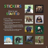 My Sticker Paintings Bears - Children's Book - by Logan Powell - Paperback